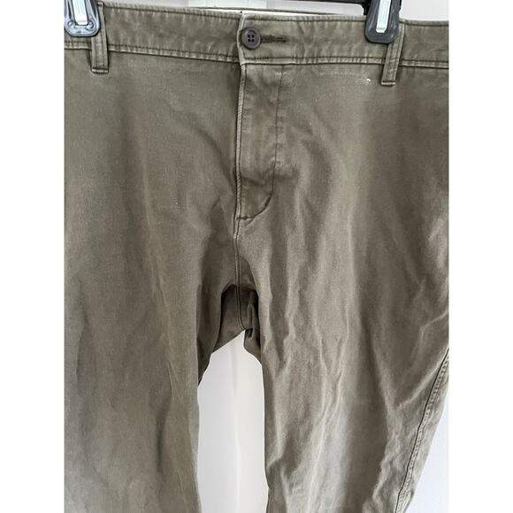 Dockers Mens 40 Straight Smart 360 Flex Khaki Green Pants Casual - Picture 5 of 14